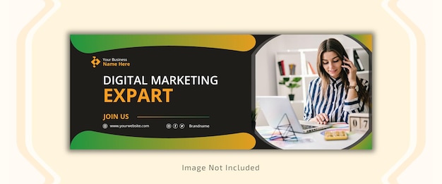 Digitale marketing web en Facebook omslag social media post banner sjabloonontwerp