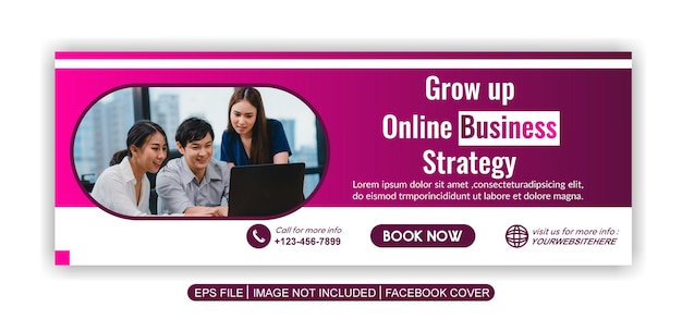 digitale marketingbureau social media post banner sjabloon