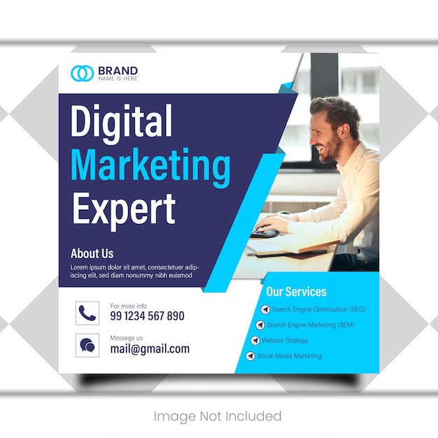 Vector digitale marketingbureau sociale media banner