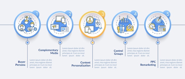 Digitale marketingstrategie infographic sjabloon