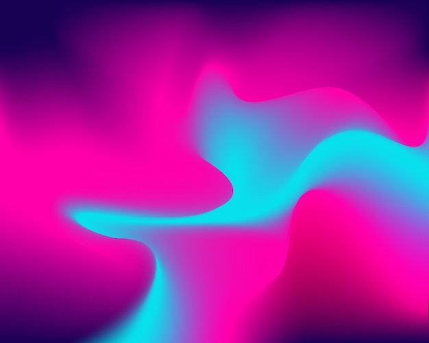 Digitale mix van levendige moderne regenboogtinten volume golven 3D dynamische frequentie golfvorm Vector abstracte verlopen kleuren mesh achtergrond