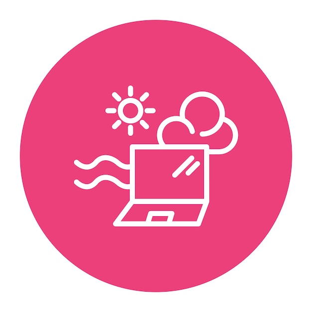 Digitale Nomad icoon vector afbeelding Kan worden gebruikt voor Freelancer