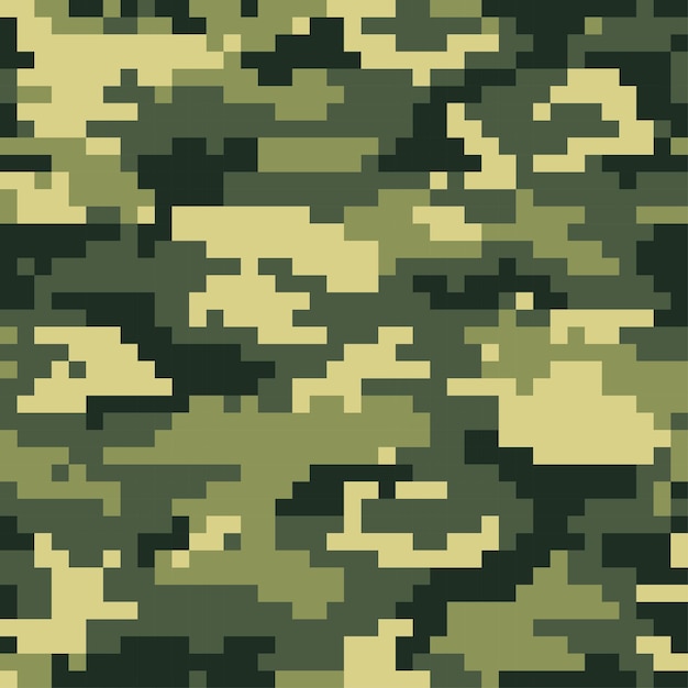 Vector digitale pixel camouflage vectorillustratie