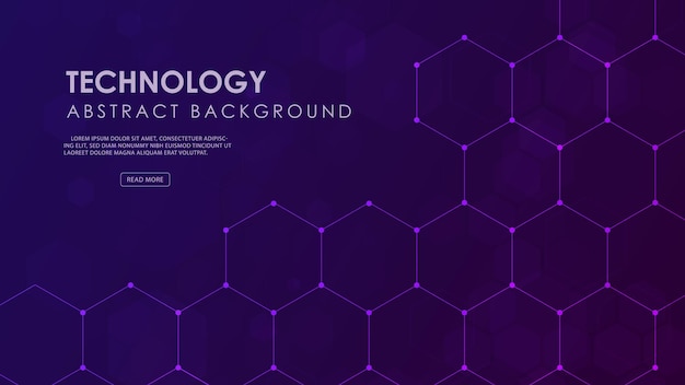 Digitale technologie achtergrond Abstract zeshoeken Ontwerp voor wetenschap, geneeskunde of technologie