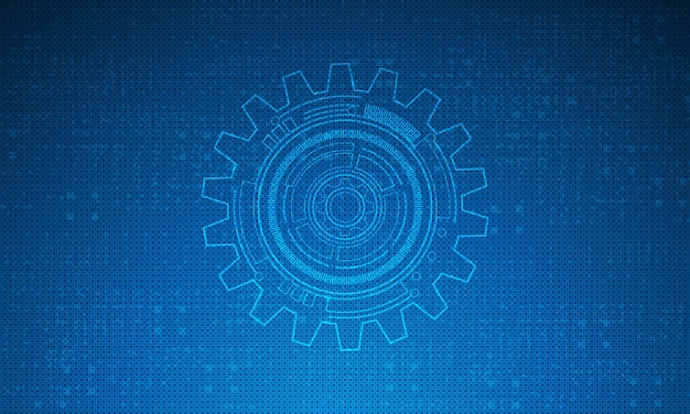 digitale technologie en engineering digitaal telecomconcept Hitech futuristische technologie