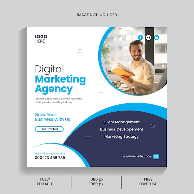 Digitla Marketing sociale media postontwerp