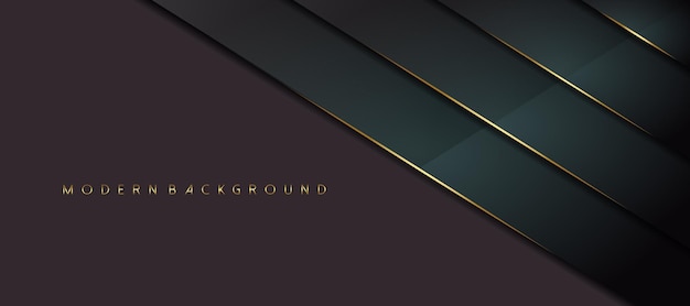 Dimension layers background gold line decoration