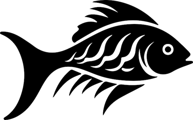 Dinichthys black silhouette with transparent background