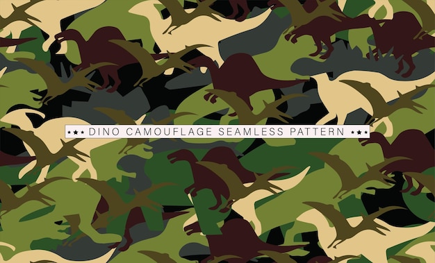 dino camouflage seamless pattern