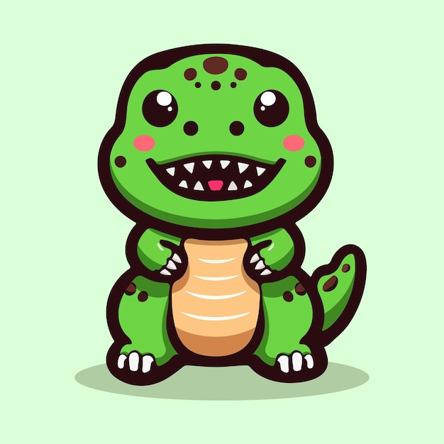 Dino mascot logo design vector illustration