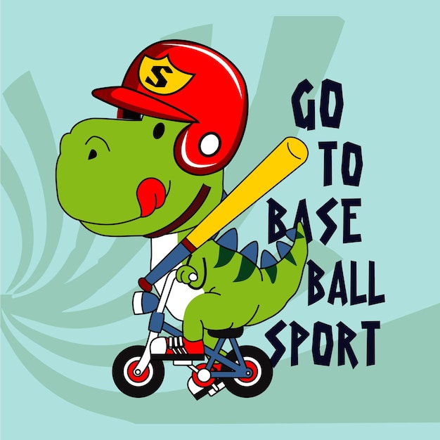 dino sport ontwerp cartoon vectorillustratie