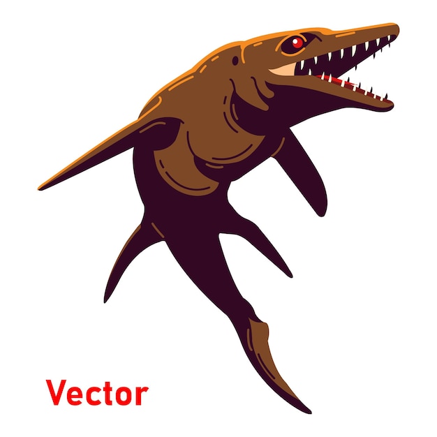 Vector dinosaur colorful vector