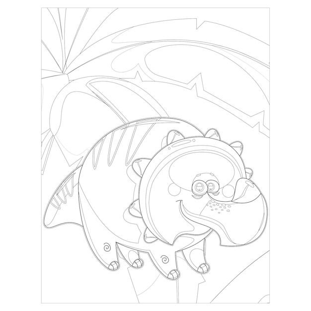 Dinosaur coloring pages for kids