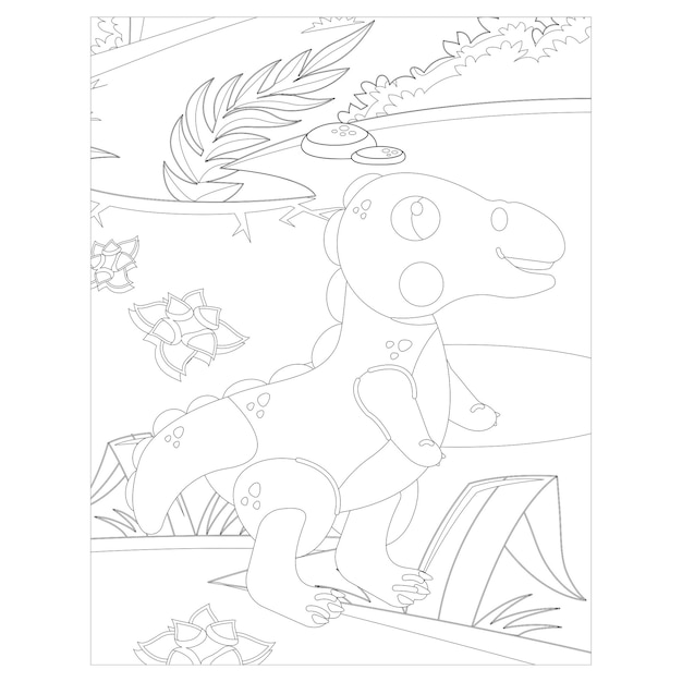 Динозавр раскраски для детей