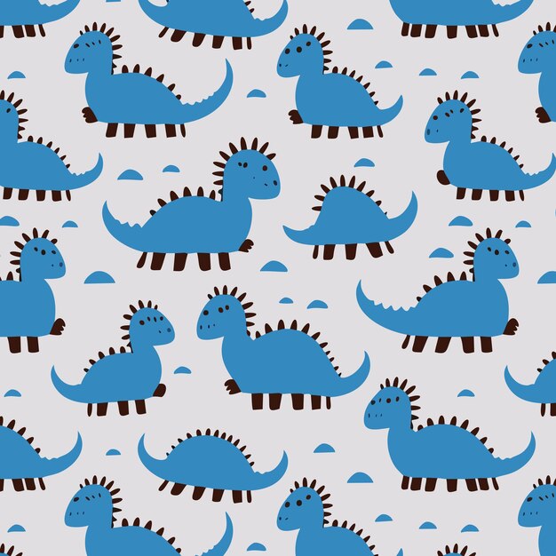 Vector dinosaur dino pattern vector