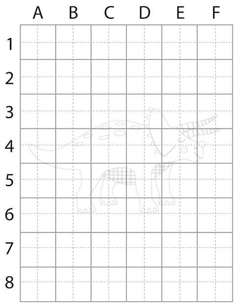 恐竜の描画ページ、恐竜の描き方、子供向けの恐竜の描き方を学ぶ、恐竜黒と W