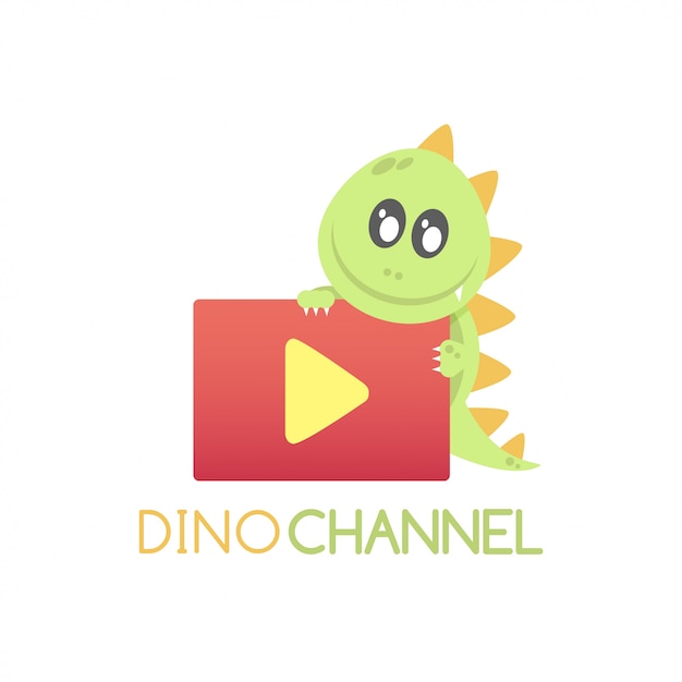 Dinosaur logo character