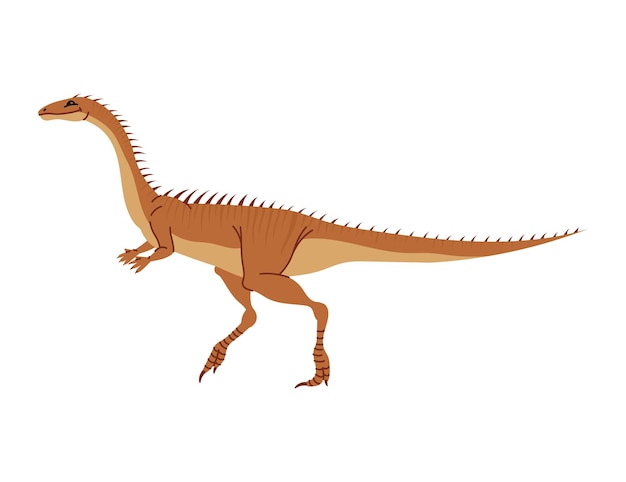 Vector dinosaur parasaurolophus geïsoleerd uitgestorven dier