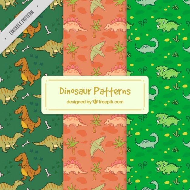 Dinosaur patronen set