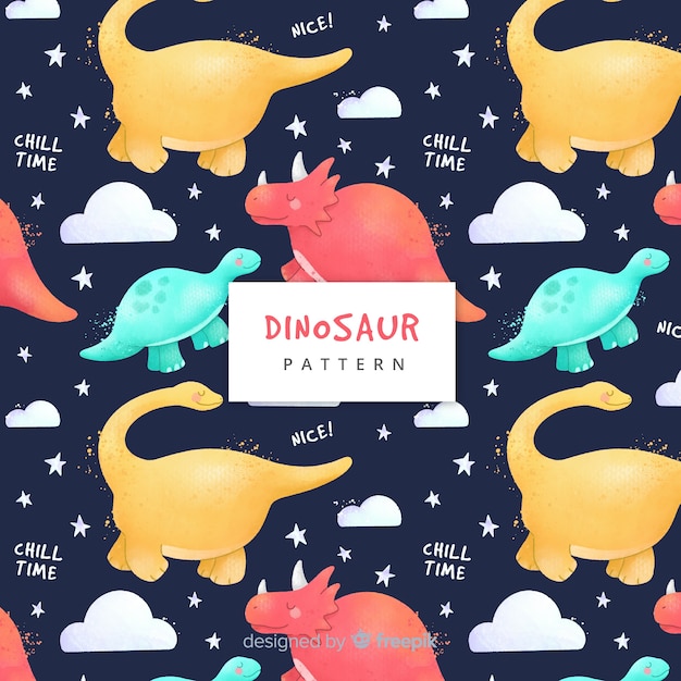 Vector dinosaur pattern