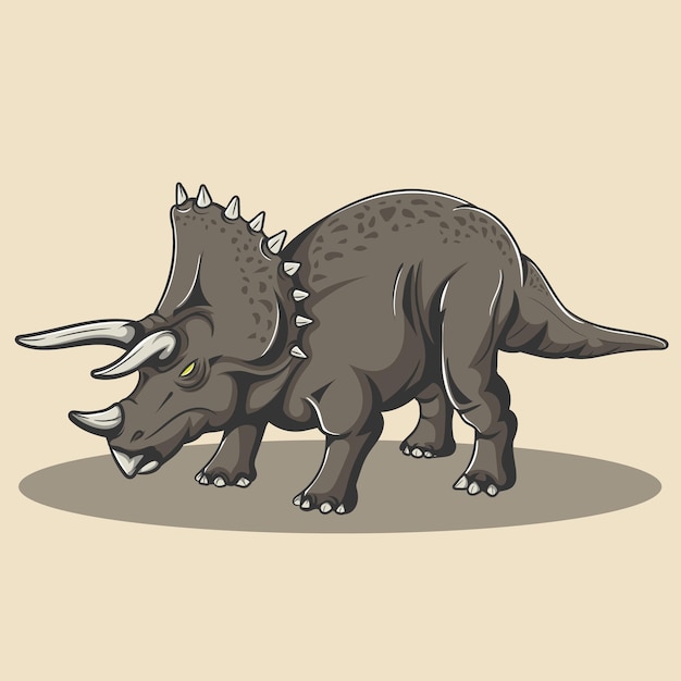 Dinosaur Poster en sticker vectorillustratie. EPS10