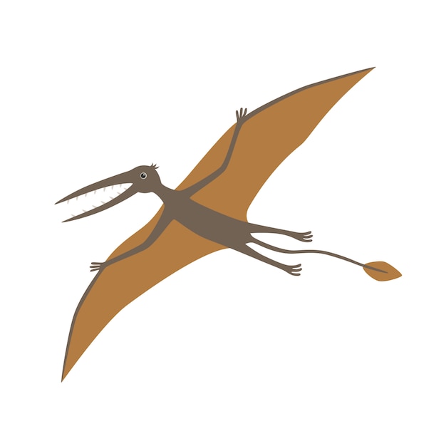 Dinosaur, rhamphorhynchus. vector illustration.