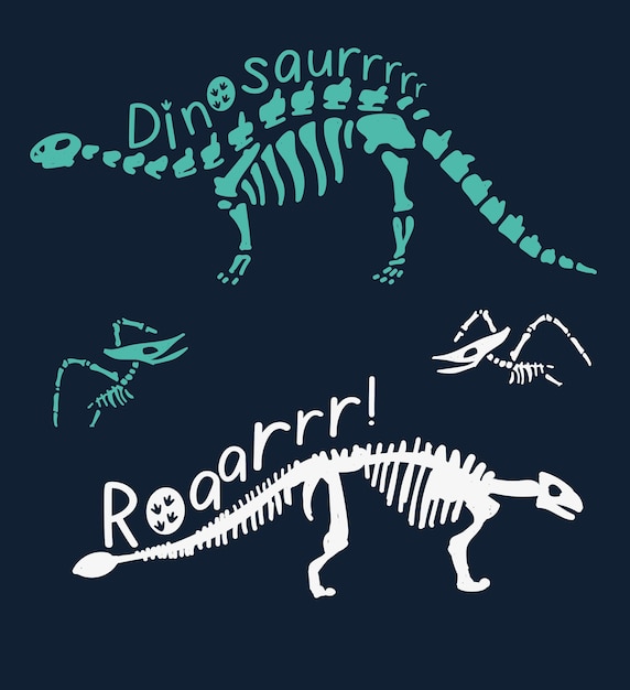 Вектор Набор динозавров диплодок, трицератопс, т-рекс, стегозавр, паразауролоф и т. д.