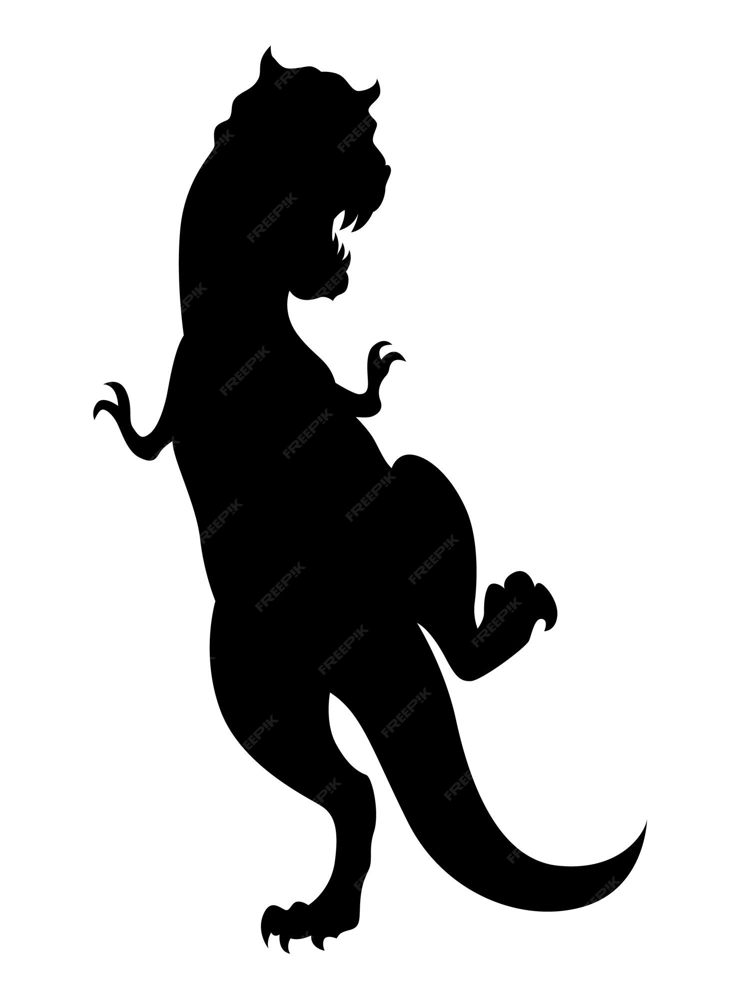 T-rex dinosaur isolated prehistoric animal sketch. Vector