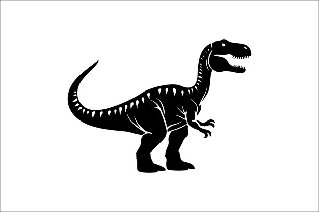 dinosaur silhouette vector bundle illustration dinosaur silhouette