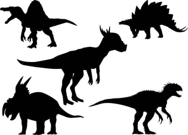 Vector dinosaur silhouette