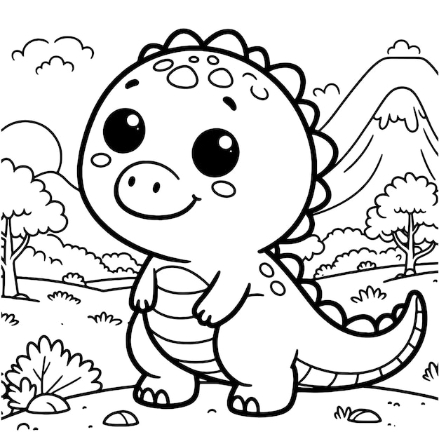 dinosaur theme childrens coloring pages