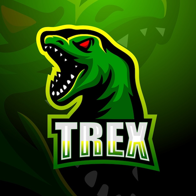 Dinosaur trex mascot illustration