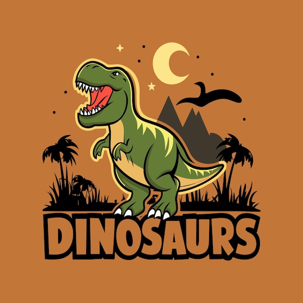 Dinosaur tshirt design template Dinosaur vector design for t shirt printing