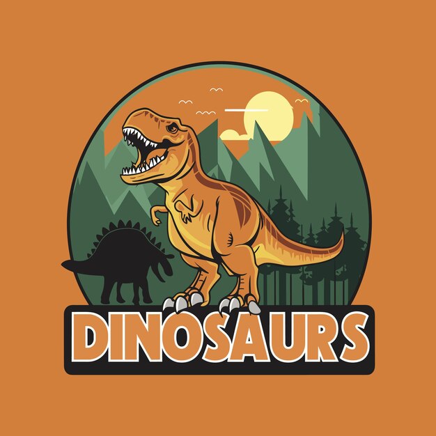 Dinosaur tshirt design template Dinosaur vector design for t shirt printing
