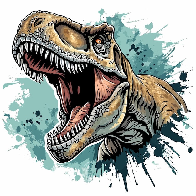 Vector dinosaur tshirt vector