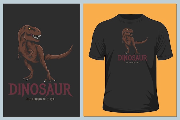 Dinosaur vector illustration for fashion print t shirt