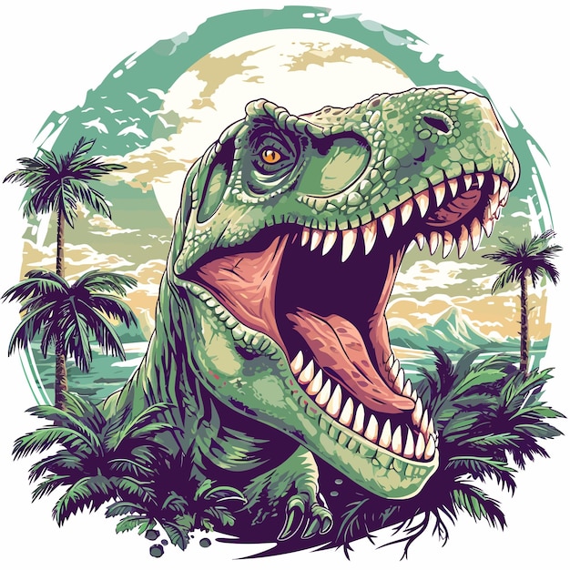 Vector dinosaur vector illustration