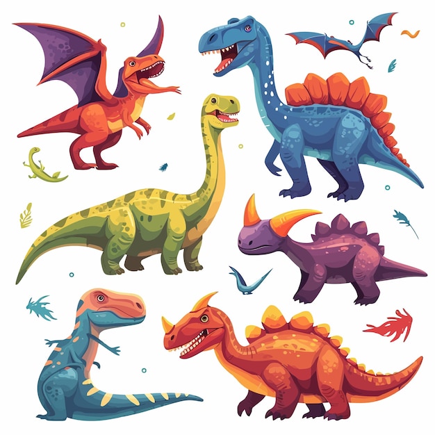 Vector dinosaur vector illustration