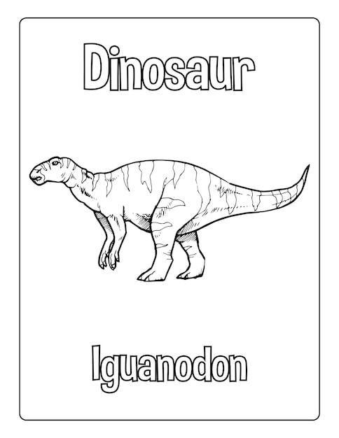 Dinosaurs coloring pages for kids with different types of animals black and white activity worksheet