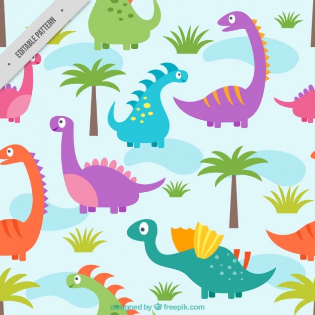 Dinosaurs pattern design