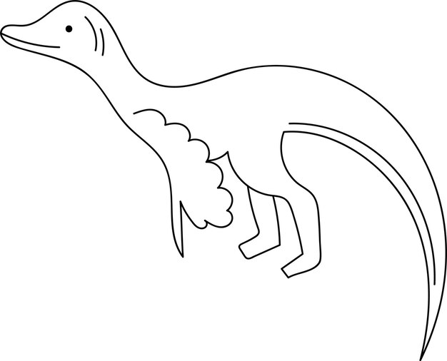 Vector dinosaurus bekleed silhouet