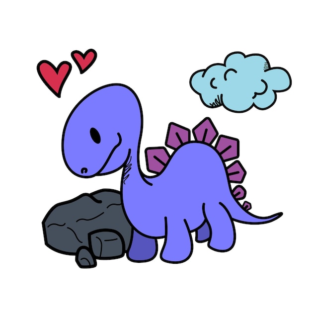 ベクトル 恐竜キャラクターかわいい恐竜の赤ちゃん