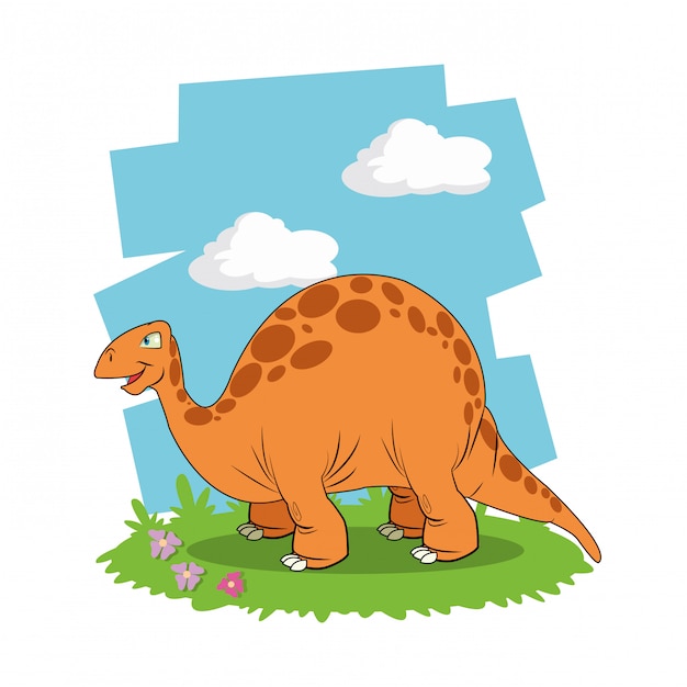 Dinosaurus pictogram ontwerp, vectorillustratie