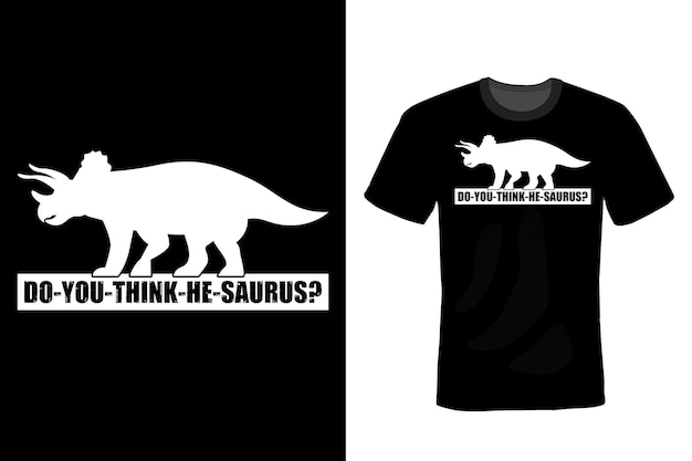 Dinosaurus T-shirt ontwerp typografie vintage