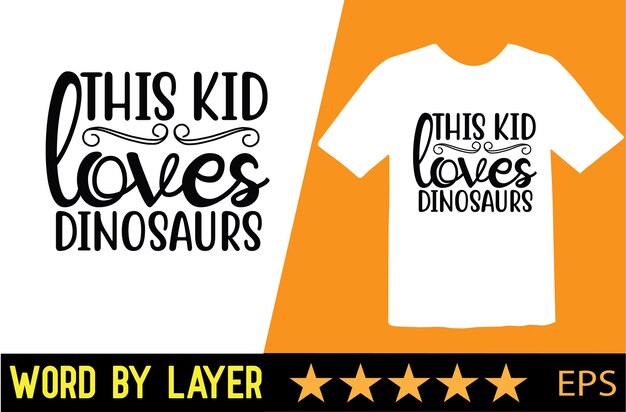 Dinosaurus vector t-shirt ontwerp