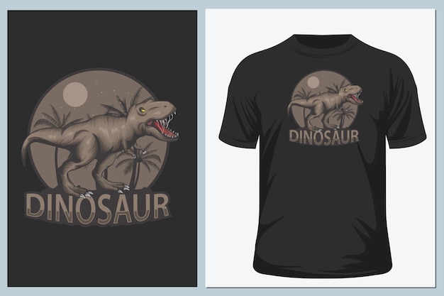 Dinosaurusillustratie, typografie, t-shirtafbeeldingen, vectorillustratie