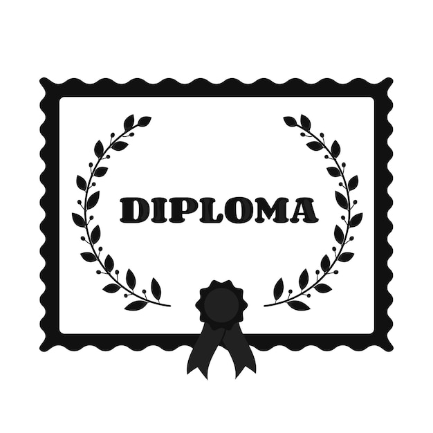 Diploma Certificaat Badge Gefeliciteerd Afgestudeerden Grad