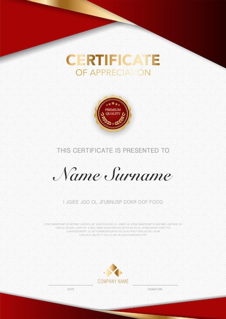 Diploma certificaat sjabloon blauwe en gouden kleur met luxe en moderne stijl vector afbeelding geschikt