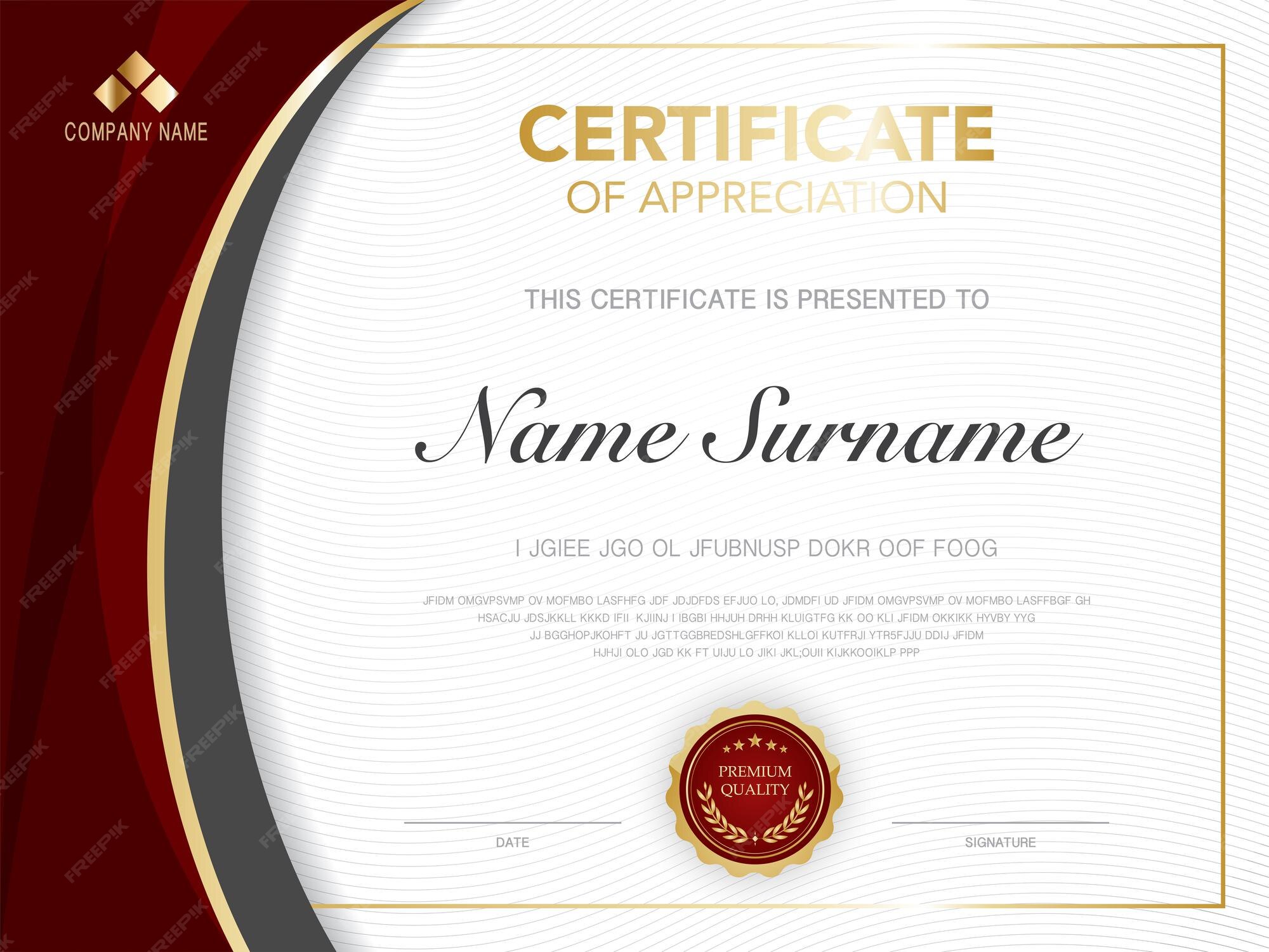 Ffa Certificate Template Ffa Certificate Template