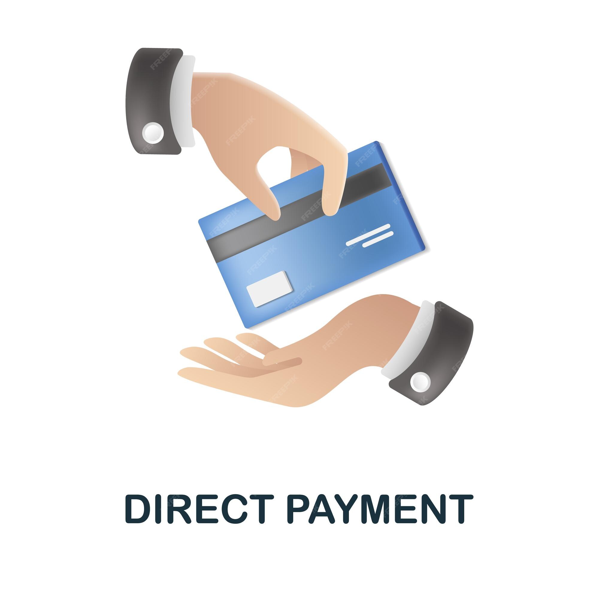 Premium Vector | Direct payment icon 3d illustration from fintech industry  collection creative direct payment 3d icon for web design templates  infographics and more